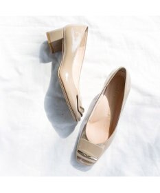 MODE ET JACOMO <MODE ET JACOMO>【レイン対応】バックルモチーフスクエアトゥパンプス