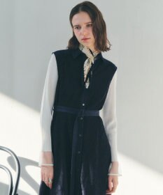 YECCA VECCA ビットプリントプリーツスカーフ