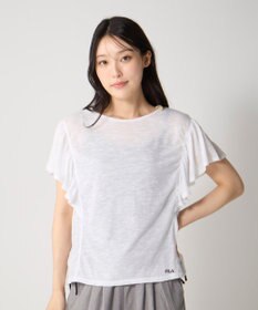 OP／FILA 【FILA】ドルマン袖フリルタンキニ4点セット水着