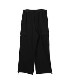 WEGO 【ウエストゴム/MLサイズ展開】ワイドカーゴスウェットパンツ