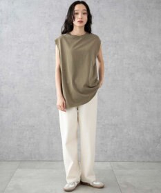 WEGO 【5色3サイズ展開/ユニセックス着用ITEM/洗える/綿100%】スリーブレスコットンT