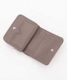 LA BAGAGERIE シープレザープリーツ加工二つ折り財布