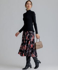 組曲 リブハイネック  ニット