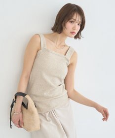 earth music&ecology チェーンリブラメカットタンクトップ