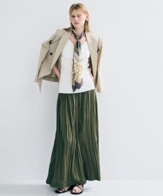 uncrave マシーンプリーツ フレアスカート