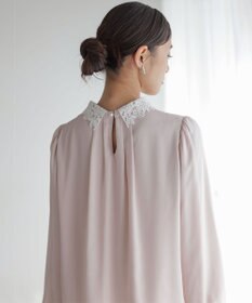 組曲 S 【WEB限定・2WAY】ジョーゼットシフォンレース襟 ブラウス