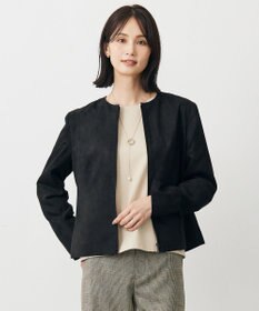 J.PRESS LADIES ライトマイクロスエード ブルゾン