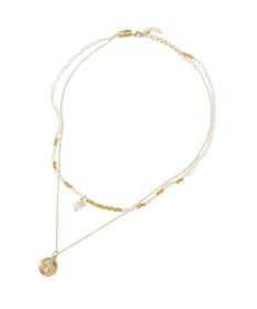 earth music&ecology 【2SET】ビーズ＆プレートネックレス