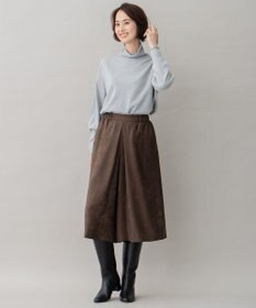 自由区 L 【洗える】ライトスエード キュロット