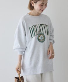 AMERICAN HOLIC カレッジロゴクラックプリント裏毛プルオーバー