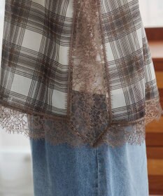 WEGO 【ANGIE VINTAGE】サテンレースキャミソール