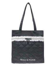 Maison de FLEUR コットンフリルスクエアトート