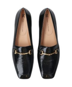 INTER-CHAUSSURES 【FABIO RUSCONI】スクエアトウサケットビットローファー