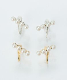 Phoebe 【痛くないシリーズ/金属アレルギー対応】バランスパールライトフィットイヤリング　シルバー