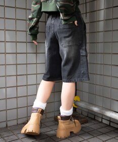 WEGO ヴィンテージウォッシュカーゴハーフパンツ