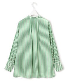 ICB 【洗える】キュプラローンストライプ シャツ