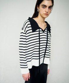 GRACE CONTINENTAL マリンボウタイニット