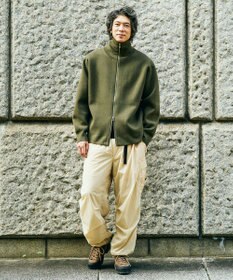 UNFILO MENS 【男女兼用/新色追加】スウェットライク ジップ タートルネックニット [24年秋冬商品]