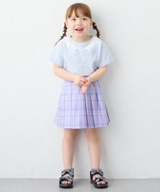ANY KIDS チェックプリーツスカパン