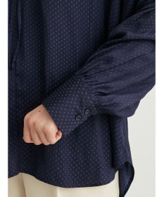 Green Parks とろみ衿フリルブラウス