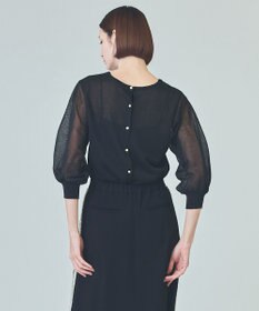 GRACE CONTINENTAL ラメシアーニットトップ