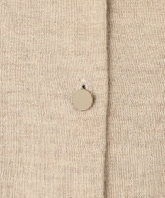 BEIGE， CHLOR / ウールシルク配色クルーネックカーディガン