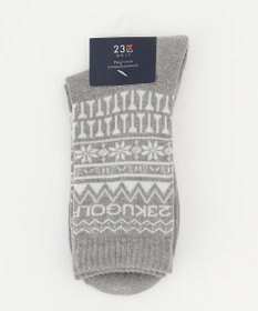 23区GOLF 【MEN】ノルディック柄 ハーフソックス