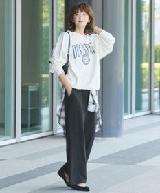 AMERICAN HOLIC カレッジロゴクラックプリント裏毛プルオーバー