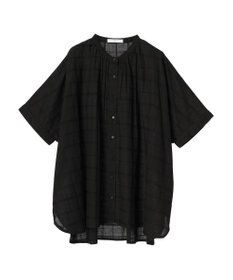 Green Parks インド綿 チェックドビーブラウス