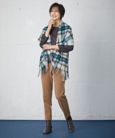 J.PRESS LADIES 【洗える】アルガンシルク テーパード パンツ