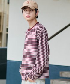 WEGO ワイドスリーブボーダーT（長袖）