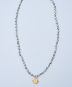 monshiro 【バロックパール】イチョウショート ネックレス