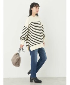 earth music&ecology やわらかタッチハイネックチュニック