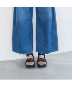 MODE ET JACOMO <noyau>厚底サテンベルクロスポーツサンダル