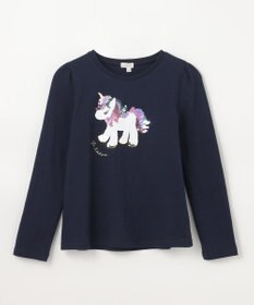 ANY KIDS ミラクルスパンコール長袖Tシャツ