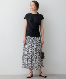 23区 【SLOW/一部店舗限定】MVSコットン カシュクールデザイン Tシャツ