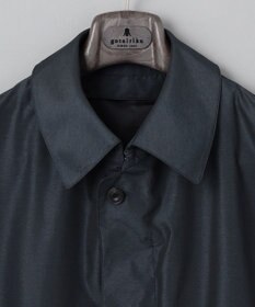 GOTAIRIKU ダウンライナー装着可【半裏仕様でより軽量】メランジシャンブレー ステンカラースプリングコート