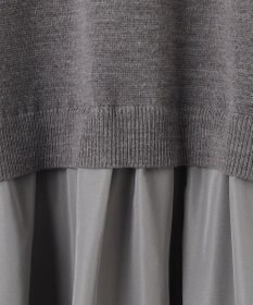 自由区 【カタログ掲載】ウールミラノ異素材 ワンピース