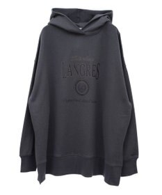 Green Parks 裏毛エンブレムパーカーチュニック