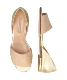 INTER-CHAUSSURES 【INTER-CHAUSSURES】異素材コンビオープントウパンプス