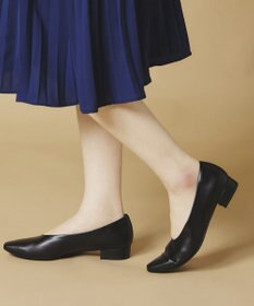 Dominic3 ディープカット レザーパンプス