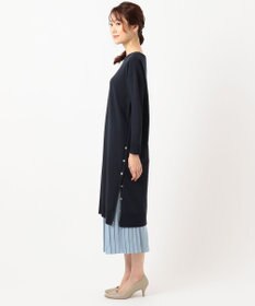 J.PRESS LADIES 【洗える】ワンピ＋プリーツスカート ツインセットワンピース