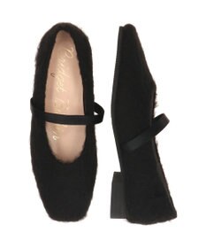 Bridget Birkin 【Bridget Birkin】エラスティックバンドもこもこスクエアバレエシューズ