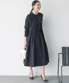 組曲 L 【UVケア・接触冷感】MINA 6分袖ニットプルオーバー