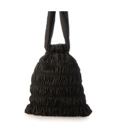 UNBILLION カシュカシュ cachecache / サテンギャザー巾着トートバッグ