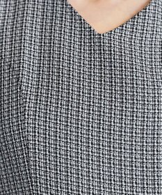 Tiaclasse 【洗える】ツイードタックワンピース