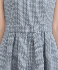 Tiaclasse 【洗える】ツイードタックワンピース