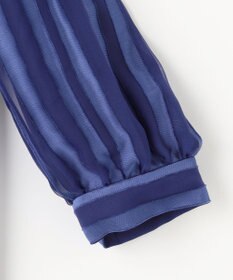 自由区 【XSサイズ～/洗える/セット可】オパールストライプ ブラウス