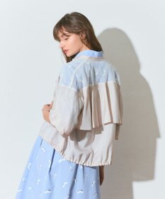 GRACE CONTINENTAL メッシュコンビシアーブルゾン