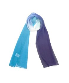 Marca ＜洗えるシルク＞【Marcaオリジナル】オンブレーロング ウォッシャブル シルクローン ロングスカーフ